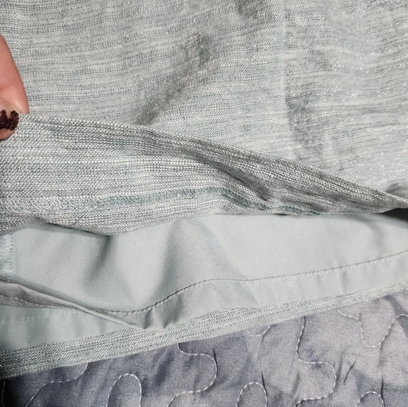 Womens Elegant Light Ice Blue Button Skirt - Picture 8 of 12